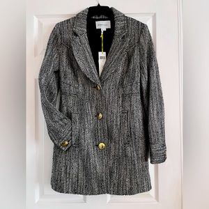 BCBGeneration Tweed Black & White Lined Jacket